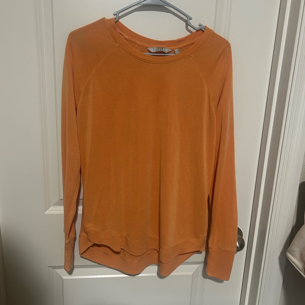 Athleta High Serenity Criss Cross Lightweight Sweatshirt in Size Medium